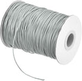 MECCANIXITY Waxed Cord 1.2mm Waxed Polyester Cord 175 Yard Wax String for Bracelet Making,Necklaces, Beading,Jewelry Making and DIY Crafts(Light Gray)