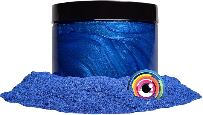 Eye Candy Pigments Premium Blue Mica Powder - Ajisai Blue (50gr) - for Epoxy, Resin, Soap, Paint, Woodworking, Acrylic Pouring, Bath Bombs, Fishing Lures - DIY Arts and Crafts Additive