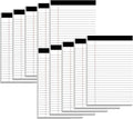 5" x 8" Note Pads 10 Pack of Legal Pads 21lb Notepad College Ruled Legal Pad 30 Sheets Perforated Small Writing Pads Double-Side Printed Pad of Paper for School, College, Office