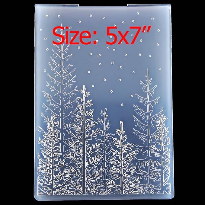 Kwan Crafts 3D Tree Woodland Background Plastic Embossing Folders for Card Making Scrapbooking and Other Paper Crafts 3050933