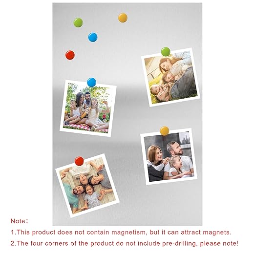 430 Stainless Steel Sheet Metal 8" x 12" x 1/16" Inch Metal Plates for Magnetic Mount Board Wall 16GA(1.70MM) 430 Stainless Steel Shim Stock Plates Metal Sheets for Crafting, Kitchen, Office