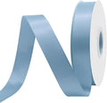 Dusty Blue Satin Ribbon 1" X 50 Yards Solid Color Double Faced Ribbons Perfect for Crafts Wedding Decor Bow Making Arts Sewing and More