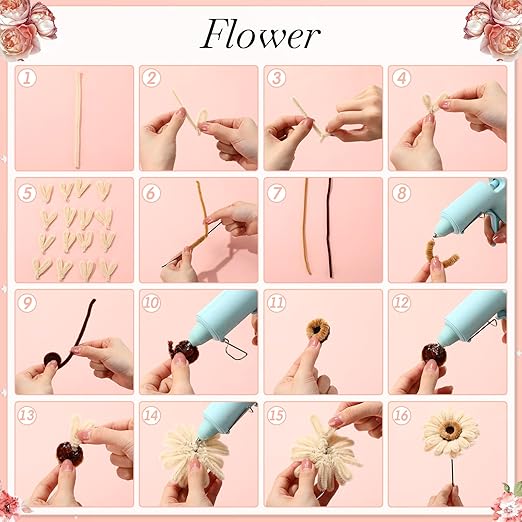 DaisyInner 700 Pcs Halloween Fall Pipe Cleaners Craft Bulk Pastel Chenille Stems Flower DIY Gradient Colored Fluffy for School Classroom Thanksgiving Christmas Party Supplies(Bohemia)