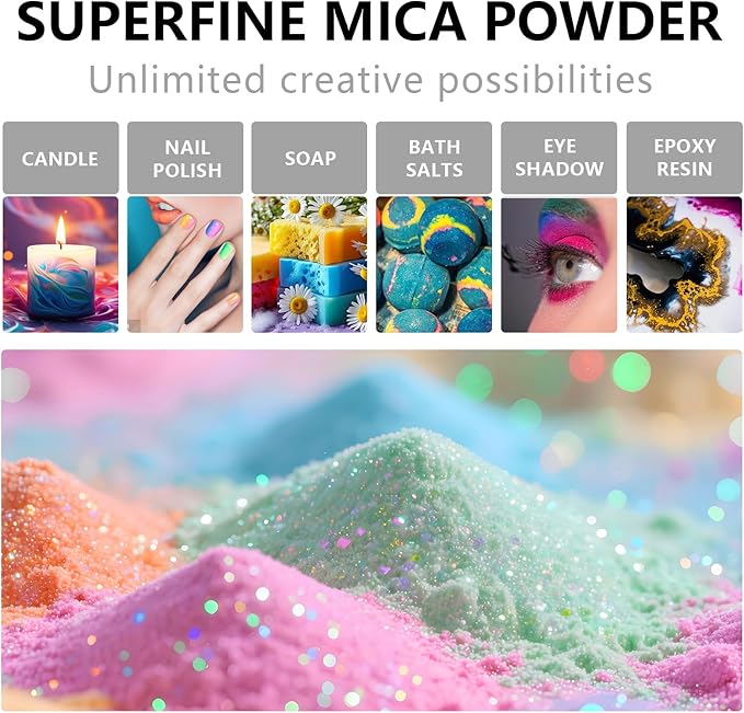 GOODTAKE Beige Mica Powder for Resin | Resin Color Pigment | Mica Powder for Soap Making, Candle Making, Bath Bomb, Slime Pigment - Pure Natural (Beige, 2 oz)