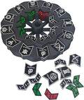 MTG Abilities Keywords Counter Wheel, Black Token Tracker 7.5 inch Diameter,123-Piece Keyword and Life Counter Bulk Tokens MTG, TCG, Cards Gaming Accessories