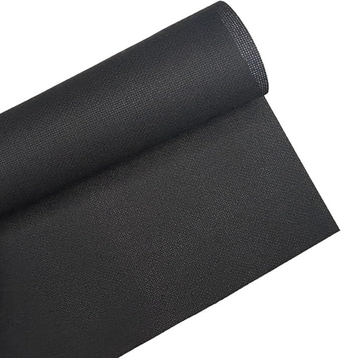 2 Sheets of Black 14 Count Aida Cloth – 18 x 18 Inch Pre-Cut Fabric Squares – Cross Stitch Fabric – 100% Cotton – Ideal for Needlework & Embroidery – The Knotty Unicorn