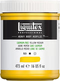 Liquitex Professional Heavy Body Acrylic Paint, 16-oz (473ml) Pot, Cadmium Free Yellow Medium