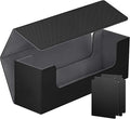 Card Deck Case for Trading Cards, Leather Magnetic Closure Commander Card Storage Box Holding 600+ Sleeved Cards Fit for MTG TCG and Sport Cards