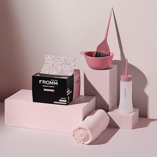 Fromm Pop Up Hair Foils, Light Pink Foils, Cosmetology Supplies, Hairstylist Essentials, Lightweight, Ideal for Highlighting and Coloring, Precut, 5" x 11", 500 Foil Sheets