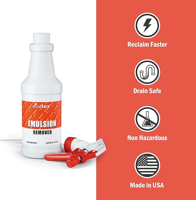 Screen Print Direct Ecotex® Screen Printing Emulsion Remover (Pint - 16oz.) - Diazo Photo Emulsion Cleaner for Silk Screens and Stencil Remover