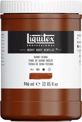 Liquitex Professional Heavy Body Acrylic Paint, 32-oz (946ml) Pot, Burnt Sienna