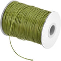 MECCANIXITY Waxed Cord 1mm Waxed Polyester Cord 175 Yard Wax String for Bracelet Making,Necklaces, Beading,Jewelry Making and DIY Crafts(Army Green), 0.04 inch-Dia