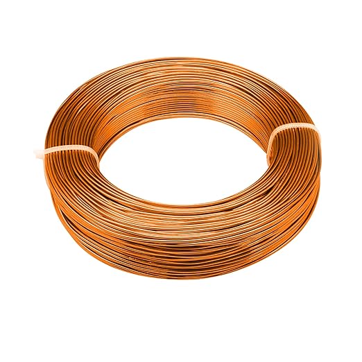 3mm Aluminum Craft Wire, 50 Feet 9 Gauge Bendable Anodized Metal Wire for Sculpting, Jewelry Making, Armature Making, Wire Weaving and Wrapping