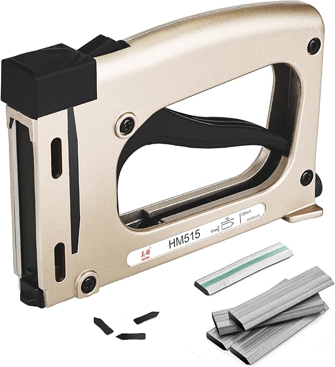meite Point Driver HM515 Manual Tool with 1000-Count Flexible Point Nails, Picture Framing Tool for DIY Crafts, Frame Point Driver, Picture Frame Stapler/Nailer/Tacker
