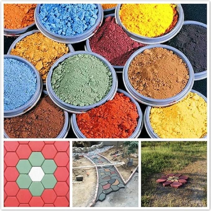 GOODTAKE Red Iron Oxide Pigment Powder, Concrete Cement Dye Color for Pastel Tile Paint, Mortar, Grout (Red, 4 oz)