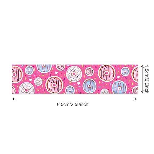 Donut Washi Tape Set 12 Rolls,Cute Washi Tape Candy Cake Gifts Wrapping Decorative Paper Stickers Decorative Tapes for DIY Art Crafts Wrapping Decor Junk Journal Scrapbooking Gifts Stickers