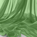 Horbaunal Dusty Sage Chiffon Fabric by The Yard, 1 Yard Continuous Sheer Fabric 59" Wide Soft Draping Fabric for Wedding Arch Draping Party Backdrop DIY Sewing