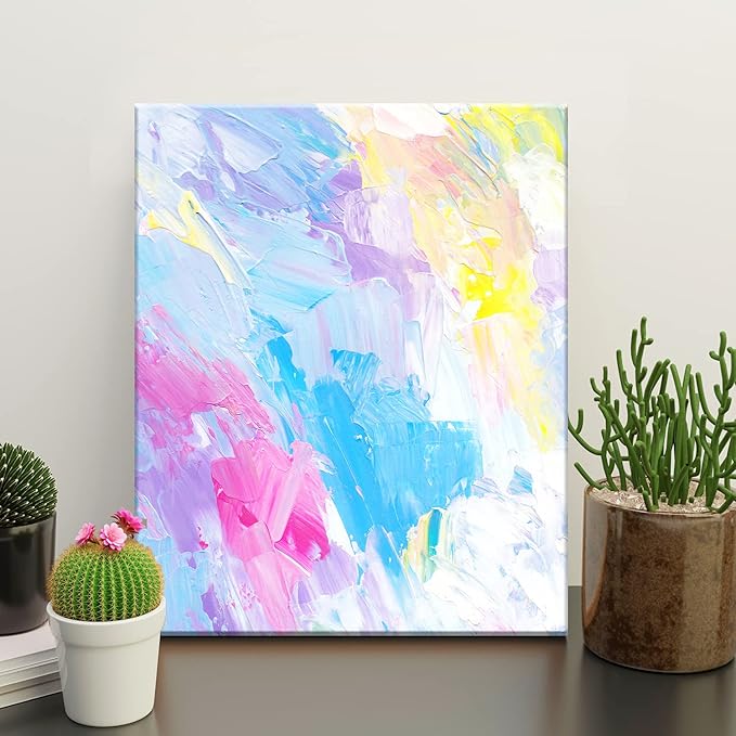 PHOENIX Professional Stretched Canvas for Painting - 11x14 Inch/6 Pack 3/4 Inch Profile, 100% Cotton 11 Oz. Heavy Duty Gesso Triple Primed White Blank Artist Canvases for Oil & Acrylic Paints