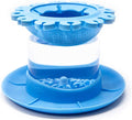 Paint Puck Ultimate Rinse Cup Paint Brush Cleaner (Blue, Mug) - Non-Spill Paint Water Cup & Brush Cleaner with Brush Holder, Squeegee Lips & Drip Tray for Acrylic, Watercolor & Art Supplies