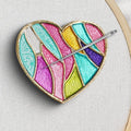Needle Minder Magnet, Magnetic Needle Minder, Needle Minders Magnetic Cross Stitch Accessories, Magnetic Needle Holder, Life Tree, Butterfly, Cats, Owl, Heart (Love)