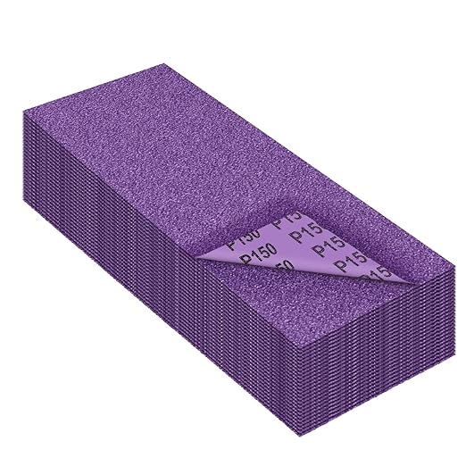 Sandpaper 150 Grit,Wet Dry Sanding Sheets,High Performance Ceramic Abrasive Sand Paper for Wood Furniture Finishing,Metal Grinding,Automotive Polishing,9 x 3.6 Inch,25-Pack
