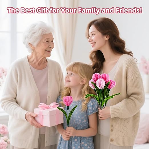 400 Pcs Thick Pipe Cleaners Craft,4 Assorted Colors Pipe Cleaners Bulk,Chenille Stems for DIY Art Project,Pipe Cleaner Flowers Kit(Pink)