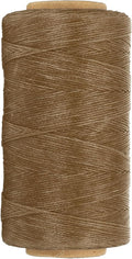 PATIKIL 284 Yard Flat Waxed Thread 150D 1mm Leather Sewing Cord for Repairing Shoes Bags Wallets Jewelry Making DIY Leather Craft, Dark Brown