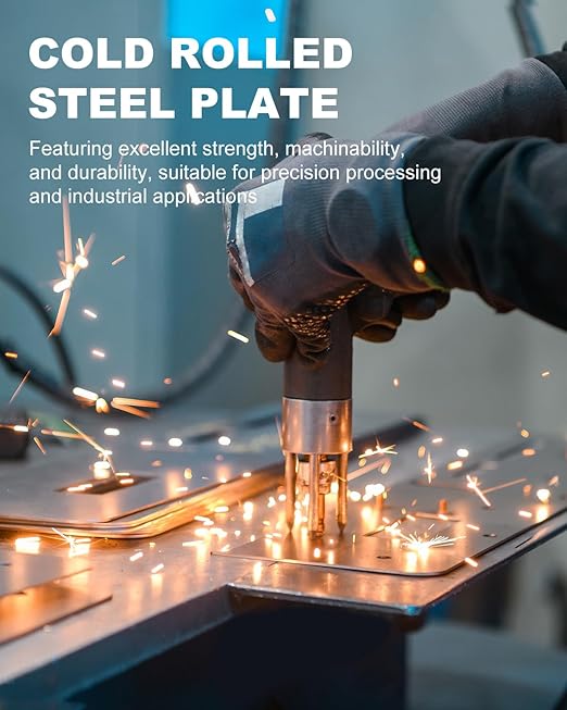 4 Pcs 16 Gauge Steel Sheets Metal Cold Rolled Steel Plate, 12" x 8" Weldable Metal Sheet for DIY Craft Projects, Industrial, Professional