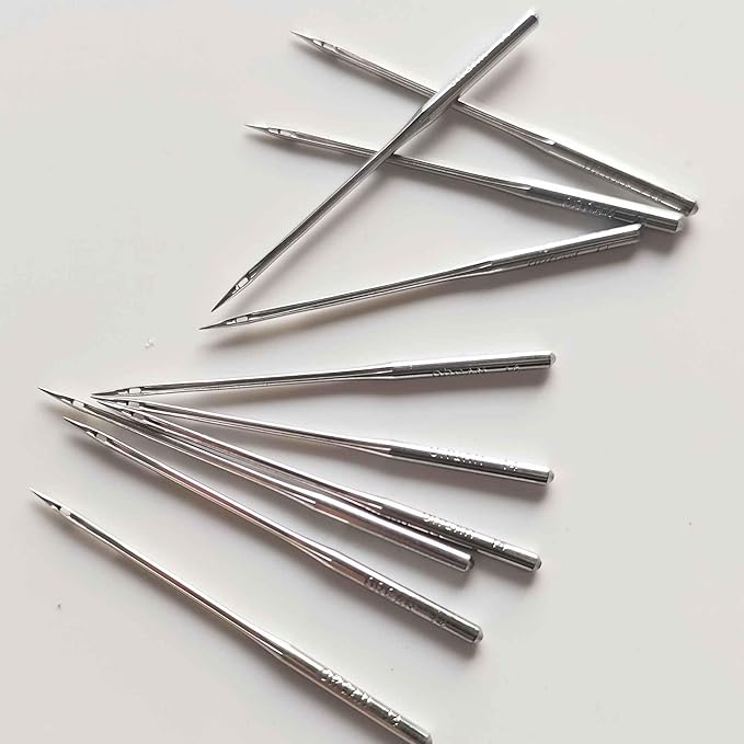HONEYSEW 10PCS SLX75 SY2054 Organ Serger Overlock Sewing Machine Needle for Singer 14U Sharp (SY2054 90/14)