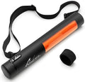 Quiver Time Black XL Orion Playmat Tube - TCG MtG Playmat Tube Case with Waterproof Zipper, Hidden Dice Pocket, Adjustable Removable Shoulder Strap, See-Through Window, Fits 14" and 15" playmats