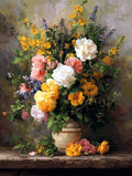 Moohue 14 ct Counted Cross Stitch Kits for Adults Flowers Cross Stitch Patterns Stamped Printed Cross Stitch Kits (Flowers 13)