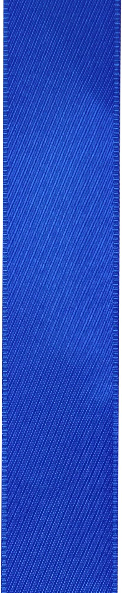 LIUYAXI Blue Double Faced Satin Ribbon, 3/8" X Continuous 100 Yards, Ribbons Perfect for Gift Wrapping Bows Bouquet Wedding Decor DIY Craft and More