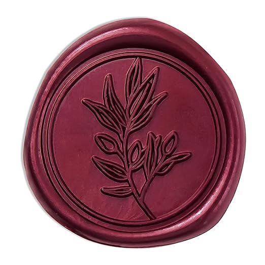 PONATIA Burgundy Wax Seal Stickers - 50 Pcs Self-Adhesive Envelopes Wax Seals for Wedding Invitations, Party Invitations, Gift Wrapping, Wine Bottle Decor