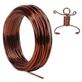 Tenn Well 9 Gauge Aluminum Wire, 50 Feet 3mm Bendable Craft Wire for Bonsai Training, Sculpting, Doll Making, Jewelry Making, Crafting (Bronze)