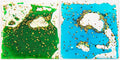 LONGKING 2-Pack Liquid Tiles for Kids, Soft Gel Liquid Sensory Toys for Autistic Children, Sensory Mats, Sensory Toys for Toddlers 3-4