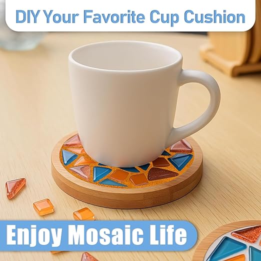 Mosaic Crystal Grout, Mosaics Tile Tools, Mosaic Tile Accessories – Essential for Handmade Grouting and Perfect for DIY Craft Projects (Orange, 4.5oz)