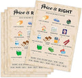 60th Birthday Party Games, Price is Right Games, Birthday Party Supplies for Adults, Fun 1965s Party Game，Pack of 30 Cards
