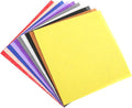 MECCANIXITY Felt Square Shape Craft Felt Sheets 11.81Inch x 11.81Inch for Home Decor Party Crafting Art, 10 Colors, Pack of 100