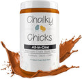 Chalky Chicks All-in-One Chalk Paint for Furniture or Cabinet - 32 Fl Oz - Matte Finish Acorn Orange for Metal, Wood Furniture Paint - No Sanding All-in-One for Home Decor & Crafts, USA Made