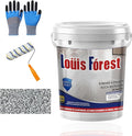 Louis Forest Epoxy Floor Paint, High-Gloss Marble Effect Coating, Epoxy Colored Sand Floor Paint, Wear-Resistant and Non-Slip for Indoor Outdoor (0.5KG-Sea gray)