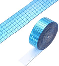 PATIKIL 5x5mm Self Adhesive Mirrors Mosaic Tiles, 3600 Pcs Square Mini Glass Mosaic Disco Tile Sticker for DIY Craft Disco Ball Party Decoration, Light Blue