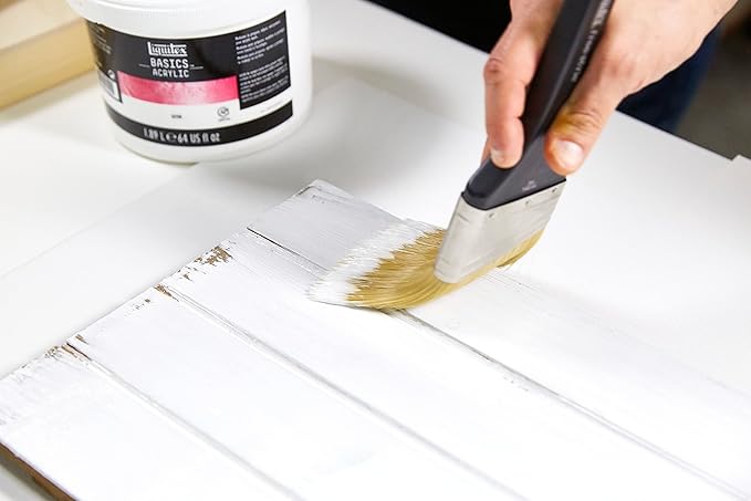 Liquitex BASICS Gesso Surface Prep Medium, 250ml (8.4-oz) Tube, White