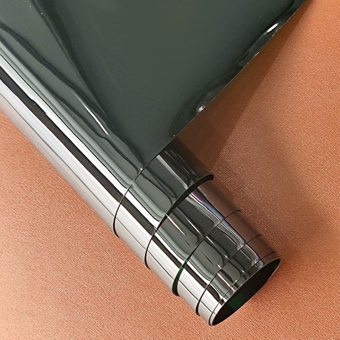 HYANG Blackish Green Solid Colors Transparent PVC Super Clear Holographic Vinyl 1 Roll 12" x 47" (30cm x 120cm) for DIY Bows Earrings Bags DIY Crafts Making