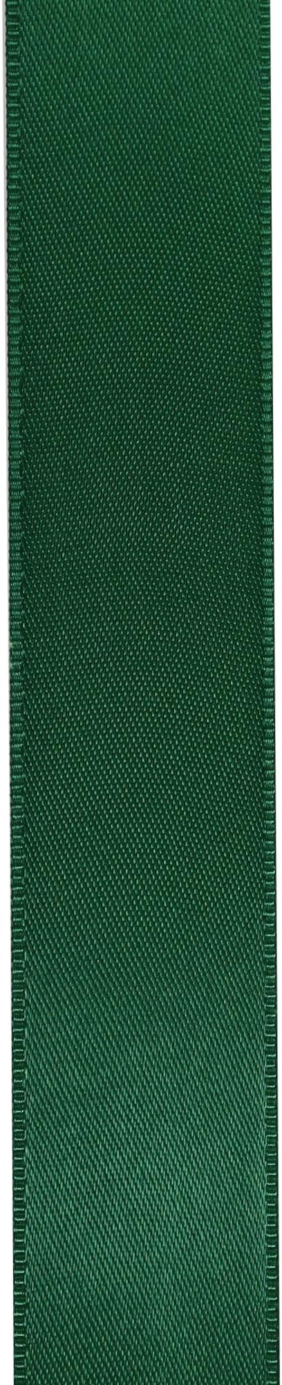 LIUYAXI Forest Green Stain Ribbon, 1-1/2" X Continuous 50 Yards, Double Faced Fabric Ribbon Perfect for Gift Wrapping Wedding Birthday Party Chair Sash Christmas Hair Floral Craft Sewing