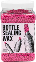Blended Waxes, Inc. Bottle Sealing Wax, Pastille Wax Seal Beads For Wine, Beer, and Liquor Bottle Sealing, Seals Between 25-30 Bottles, 1 lb, Pink Flamingo