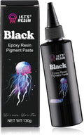 LET'S RESIN High Concentrated Black Epoxy Resin Pigment Paste, 100ml, Opaque Resin Dye for Art, River Table, Jewelry Making, Coasters