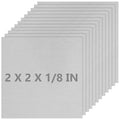 Welding Kit 12Pack 6061 T651 Small Aluminum Sheet Metal 2" X 2" X 0.125Inch Flat Plain 3MM Aluminum Plate Weld Practice kit for MIG, TIG, Stick, Arc, Gas, Brazing, Welding Practice Kit for Beginners