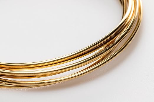 14 Gauge, Jeweler's Brass Wire, Red Brass, Round, Dead Soft, CDA #260-25FT by CRAFT WIRE