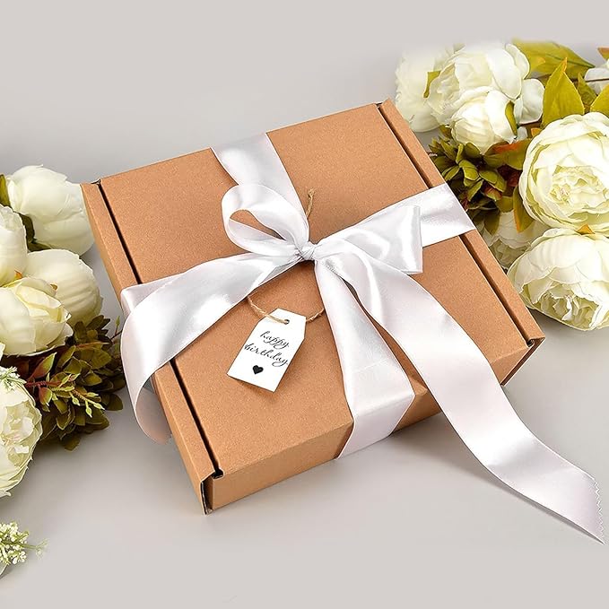 White Satin Ribbon 1-1/2" X 50 Yards Solid Color Double Faced Ribbons Perfect for Crafts, Wedding Decor, Bow Making, Arts Sewing and More