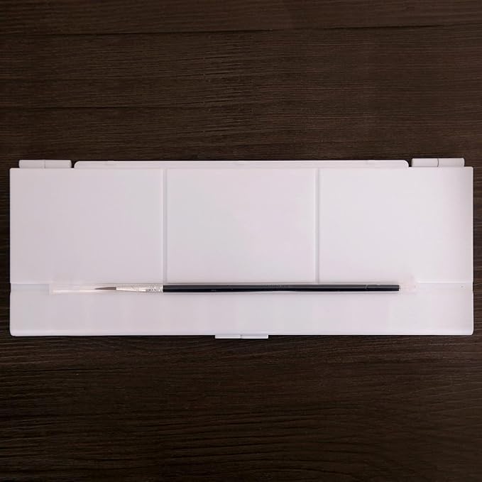 Transon Aritst Paint Palette Box 26 Wells for Watercolor, Gouache, Acrylic and Oil Paint with 1 Paint Brush